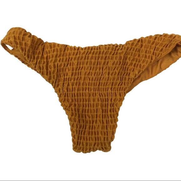 Zaful Smocked Burnt Orange Bikini Top And Bottoms Bathing Suit Set Size Small - Picture 11 of 15